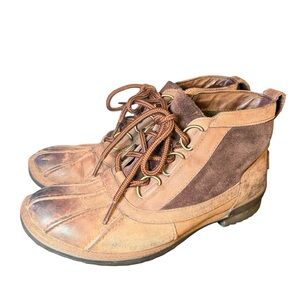 UGG Heather Women's Brown Ankle Duck Boots S/N 1095156 US Size 7